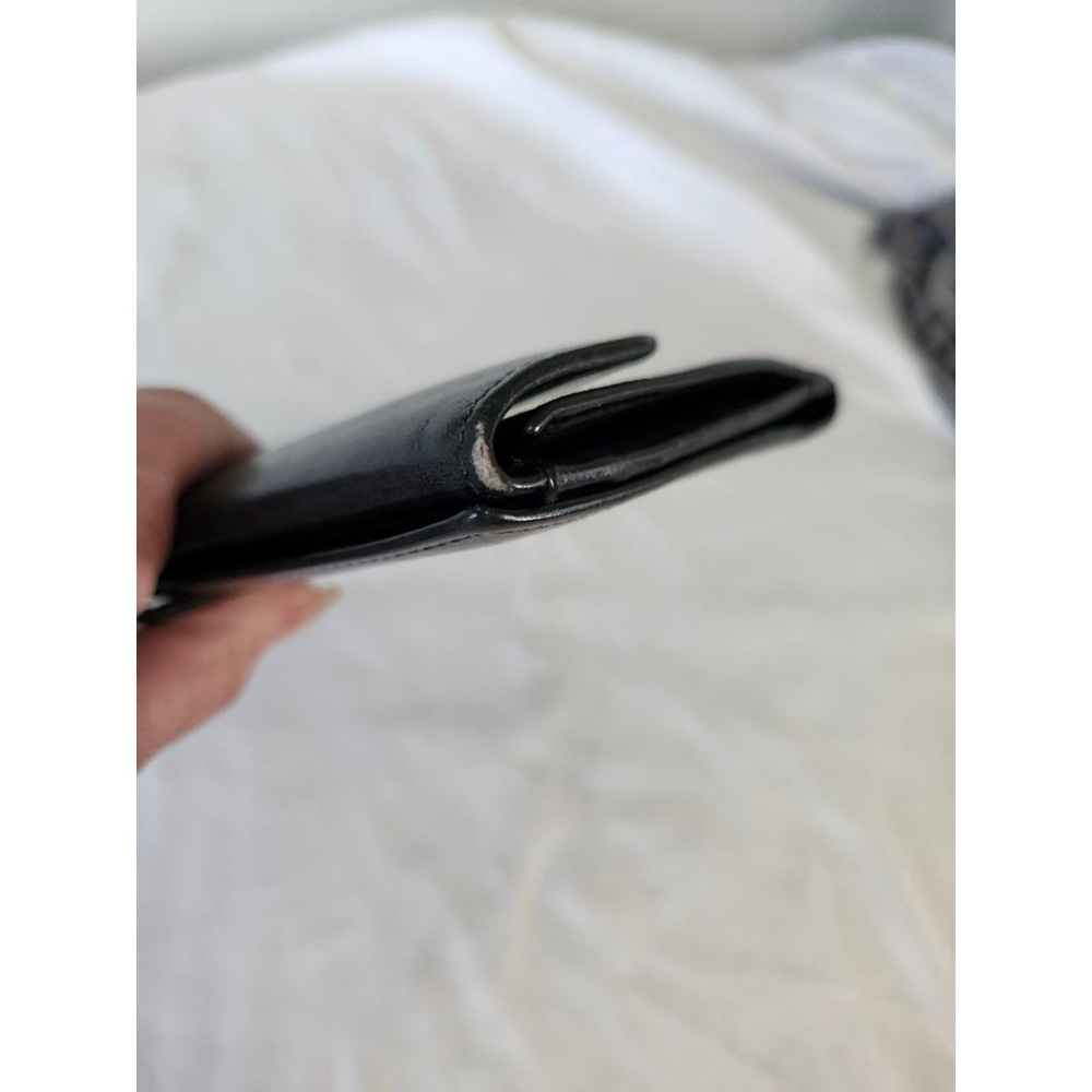 Salvatore Ferragamo Black Leather Wallet One Size - Picture 13 of 15